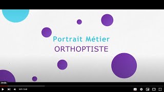 Portrait métier  orthoptiste [upl. by Aholla279]