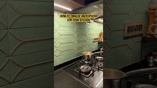 How to Choose right Backsplash For Kitchen kitchenrenovation kitcheninterior kitchentiles tips [upl. by Ardiedak]