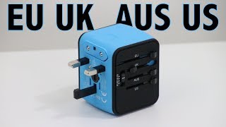 Best AllinOne International Power Adapter Review  EU  UK  AUS  US  IronM [upl. by Appilihp]