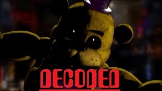 FREDBEAR VOICE DECODED  FNaF 6 Ultimate Custom Night [upl. by Nelubez]