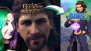 Creating Gale from Baldurs Gate 3 in the Sims 4  Live Cut [upl. by Cyprus]