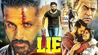 LIE Hindi Dubbed Action Thriller Movie  Nithin Megha Akash Ravi Kishan Arjun Sarja  2023 Movie [upl. by Annauqal]