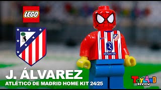 ATLÉTICO DE MADRID Home Kit 2425 LEGO STICKER [upl. by Rogerg]