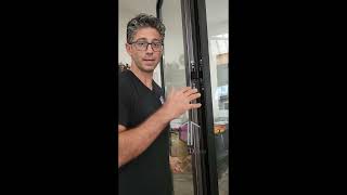 TEZA 60 SERIES FOLDING DOOR ADJUSTMENT TO FIX GAP  NOT LATCHING ISSUE [upl. by Oni546]