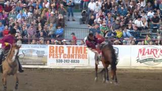 Bareback Bull riders at 67th Redding Rodeo [upl. by Hutchins]