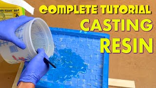 ⚡️ HOW TO CAST EPOXY RESIN Resin art tutorial ⚡️ [upl. by Lamb]