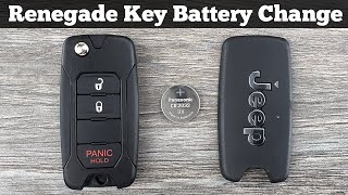 How To Replace JEEP RENEGADE Remote Key Fob Battery 2015  2018 DIY Change Replacement Key Batteries [upl. by Neyuh]