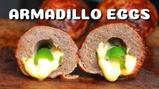 ARMADILLO EGGS  meatballs with chili cheese stuffing  TEXAS CLASSICS  0815BBQ  International [upl. by Nael]