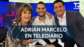 Adrián Marcelo visita a María Julia Lafuente en Telediario [upl. by Aihsemak848]