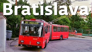 BRATISLAVA TROLLEYBUS  Trolejbusy v Bratislave 14Tr amp 15Tr 2017 [upl. by Tessi]