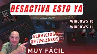 Cómo DESACTIVAR servicios innecesarios en Windows😱MUY FÁCIL🥳 [upl. by Malha]