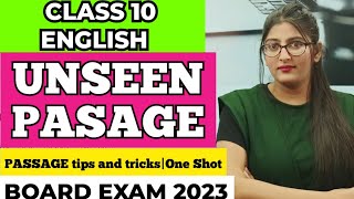 Unseen passage class 10Reading comprehension class 10Unseen passage tricksClass 10 English [upl. by Head]