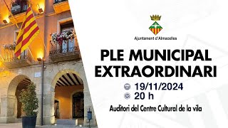 Ple municipal extaordinari 19102024 [upl. by Vaish]