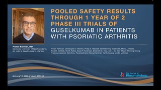 Pooled Safety Results Through 1 Year of 2 Phase III Trials of Guselkumab in Patients With PsA [upl. by Fortna]