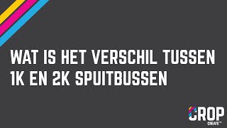 Het verschil tussen 1K en 2K spuitbussen 🇳🇱  CROP NonPaints [upl. by Ahrens]