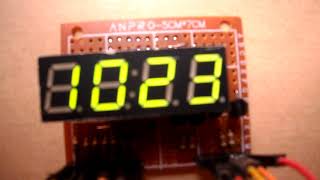 Print Arduino ADC values on 7 segment display [upl. by Staley]