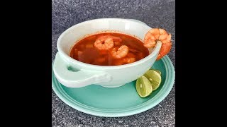 CALDO DE CAMARÓN RECETA EN VIVO [upl. by Derby]