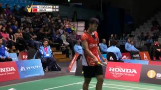 Boonsak Ponsana vs Qiao Bin  MS SF Match 3  Skycity New Zealand Open 2015 [upl. by Skinner331]