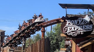 Pony Express POV at Knotts Berry Farm 2024 [upl. by Nolrev185]