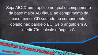 MA13 Cap2 exercício 255 versão 2022 mestrado profmat [upl. by Faria960]