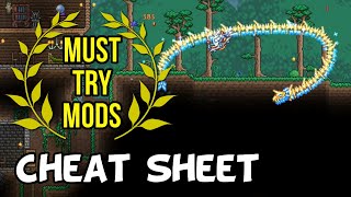 Terraria MustTry Mods  Cheat Sheet TModloader [upl. by Aihsiyt]