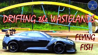 HSP FLYING FISH RC DRIFT CAR at the WASTELANDS Court Side [upl. by Kapor]