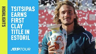 Highlights Tsitsipas Beats Cuevas For First ClayCourt Title Estoril 2019 [upl. by Skutchan572]