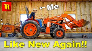 Reviving And DRIVING A 30 Year Old Kubota TRACTOR [upl. by Resee]