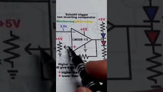 2nd 10k Ohm Schmitt Trigger Op Amp Non Inv Comparator Positive Feedback Hysteresis electronic diy [upl. by Zenas]