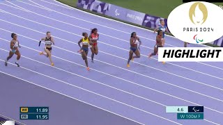 Para Athletics Womens 100m T47 Final Highlights 2024  Rodriguez Bag Win Gold today [upl. by Nylevol]