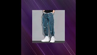 Thin Streetwear Casual Pants Men Ribbons Harem Jogging Pants Male Slim Fit Spring Cargo Pants Mul [upl. by Yras]