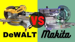 DeWalt DWS779DWS780 vs Makita LS1219L double bevel 12quot sliding miter saw [upl. by Quin133]