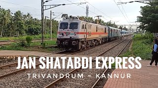 Kannur Jan Shatabdi Express arriving at Kayamkulam Railway station TVC  KANNUR [upl. by Berta409]