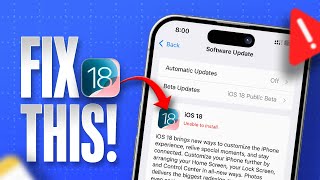 How to Fix Unable to Install iOS 18 Fix iPhone Wont Update to iOS 18 [upl. by Laverna]