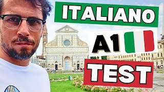 Italiano test A1 imparare italiano learn italian esame livello A1 [upl. by Aliel]