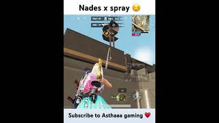 Nade x spray ☺️battlegroundsmobileindia bgmi bgmishorts [upl. by Tibold]