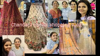 Latest Chandni chowk shopping vlog  Lehenga Shopping  Latest collection [upl. by Assirralc]