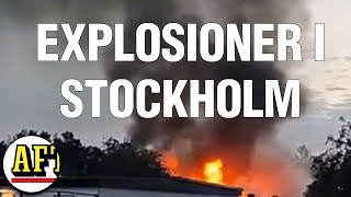 Dubbla explosioner under måndagen – hus i brand [upl. by Soelch]