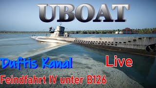 UBOAT Lets Play Live Stream 54 Feindfahrt IV [upl. by Ostler]