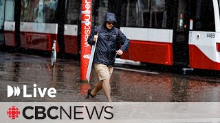 Widespread flooding and power outages hit Toronto after heavy storm [upl. by Easter]