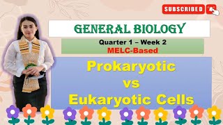 General Biology 1 Quarter 1 Week 2 PROKARYOTIC AND EUKARYOTIC CELLS [upl. by Ennaimaj]