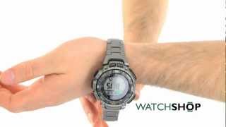 Mens Casio Pro Trek Titanium Alarm Chronograph Watch PRG240T7ER [upl. by Llehcar]