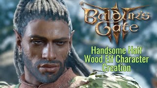 Baldurs Gate 3  Handsome Male HalfElf Character Creation Tutorial  PS5 [upl. by Eiznil]