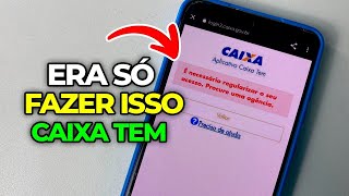 COMO REGULARIZAR ACESSO AO CAIXA TEM RÁPIDO E FÁCIL [upl. by Enenej746]