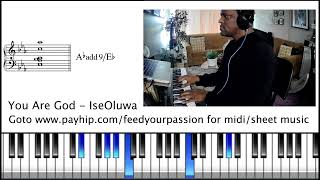 You Are God Iseoluwa How To Play Piano Chords [upl. by Ransell]