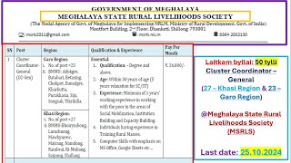 Laitkam byllai 50 tylli Cluster Coordinator Meghalaya State Rural Livelihoods Society MSRLS [upl. by Yeleen]