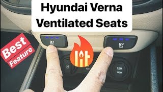 Hyundai Verna Ventilated Seats  Best Feature for India Hindi  English [upl. by Iz223]