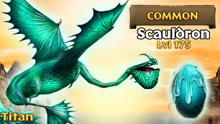 Scauldron — Max Level 175 Titan Mode  Dragons Rise of Berk [upl. by Ellerihs]