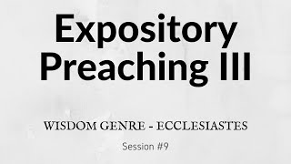 What is the Wisdom Genre Ecclesiastes [upl. by Alrak]