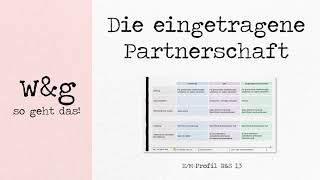 RampS 13 Familienrecht  6 eingetragene Partnerschaft [upl. by Aryahay]